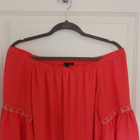 STACCATO coral dress Sz L - Picture 2 of 8